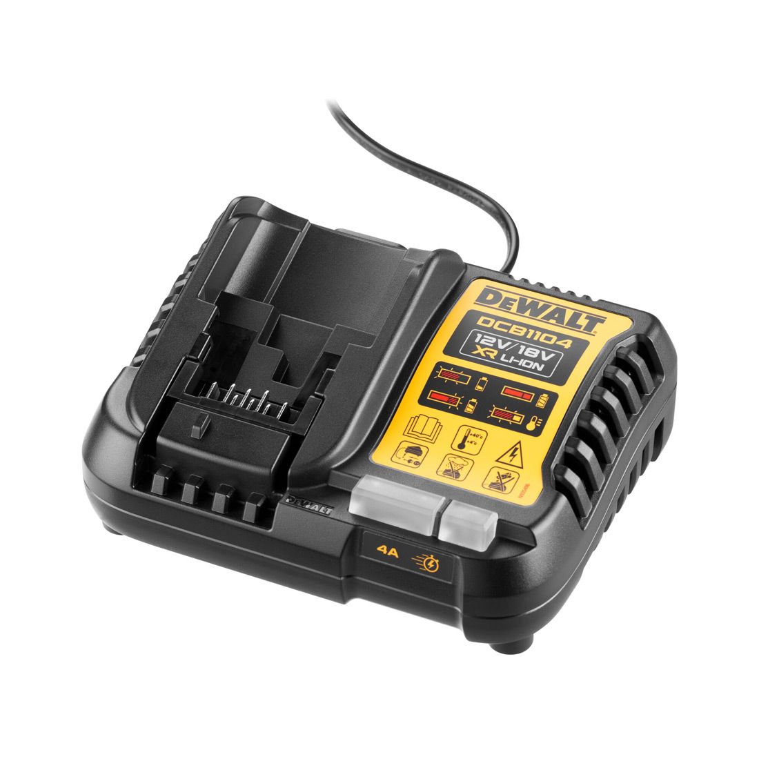 DEWALT DCB1104-GB 4A 12V/18V MULTI-VOLT POWERSTACK BATTERY CHARGER 240V